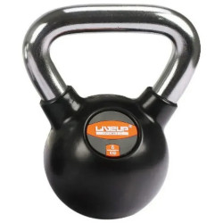 Гиря RUBBER KETTEL DUMBELL 8 кг, чорна
