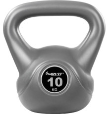 Гиря бітумна Movit Kettlebell 10 кг, сіра