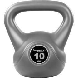 Гиря бітумна Movit Kettlebell 10 кг, сіра