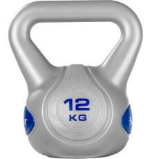 Гиря бітумна Movit Kettlebell 12 кг, сіра