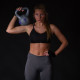 Гиря бітумна Movit Kettlebell 12 кг, сіра
