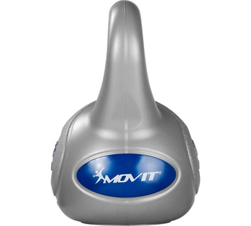 Гиря бітумна Movit Kettlebell 12 кг, сіра Гиря бітумна Movit Kettlebell 12 кг, сіра