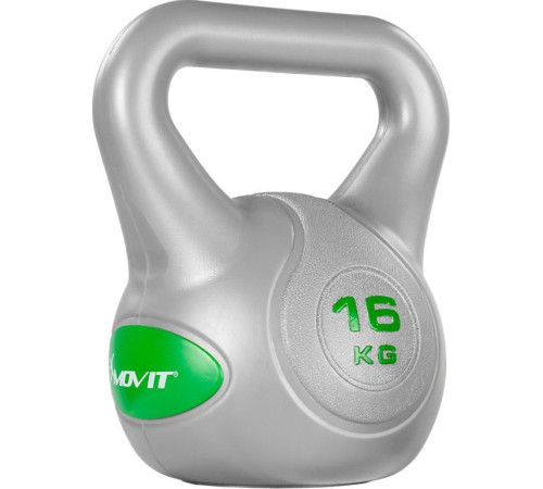 Гиря бітумна Movit 16 кг, сіро-зелена Гиря бітумна Movit 16 кг, сіро-зелена