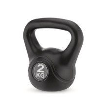 Гиря вінілова Gymtek 2 кг чорна