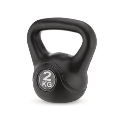 Гиря вінілова Gymtek 2 кг чорна