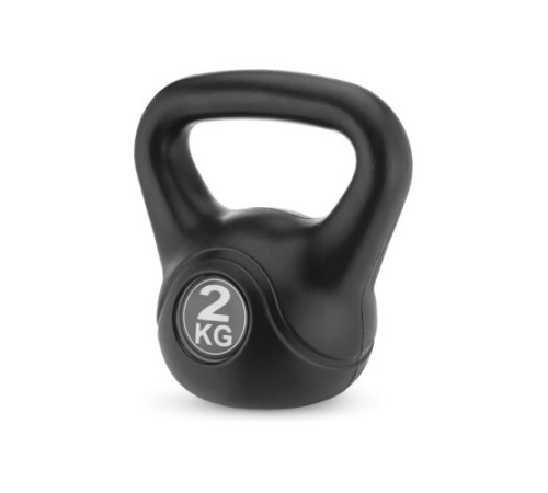 Гиря вінілова Gymtek 2 кг чорна Гиря вінілова Gymtek 2 кг чорна