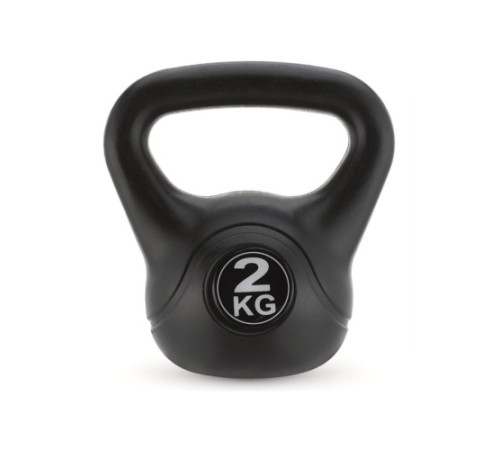 Гиря вінілова Gymtek 2 кг чорна Гиря вінілова Gymtek 2 кг чорна