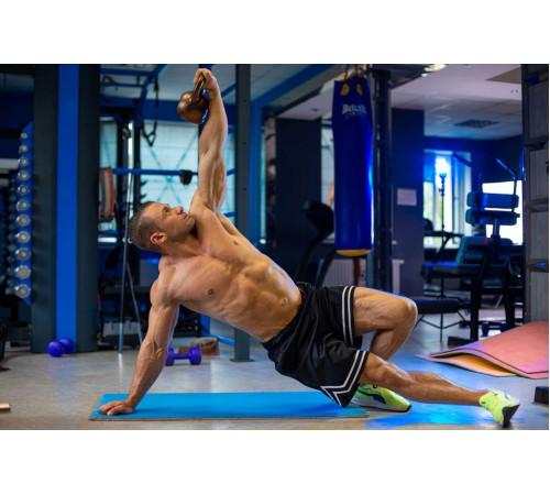 Гиря чавунна RN-SPORT 8 кг, коричнева