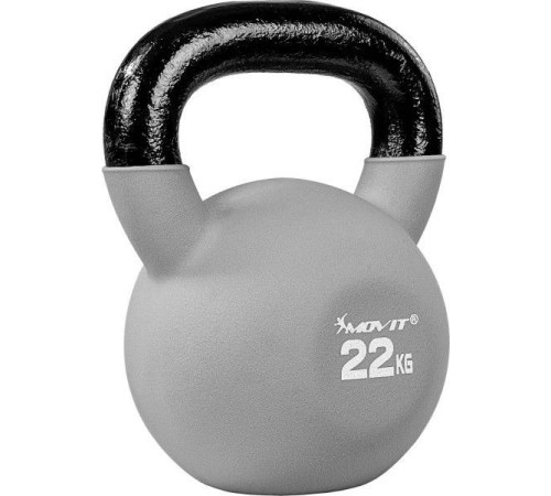 Гиря прогумована Movit 22 кг, сіра Гиря прогумована Movit 22 кг, сіра