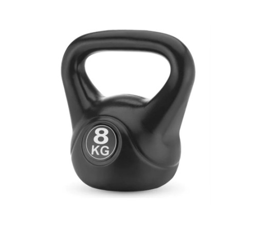 Гиря вінілова Gymtek 8 кг чорний Гиря вінілова Gymtek 8 кг чорний