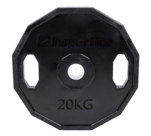 Диск олімпійський inSPORTline Ruberton 20 кг Диск олімпійський inSPORTline Ruberton 20 кг