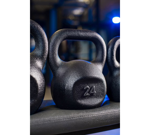 Гиря чавунна RN-SPORT 24 кг, чорна Гиря чавунна RN-SPORT 24 кг, чорна