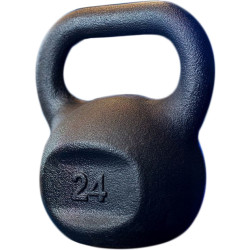 Гиря чавунна RN-SPORT 24 кг, чорна