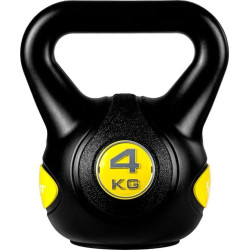 Гиря Movit Kettlebell Dumbbell 4 кг, чорно-жовта