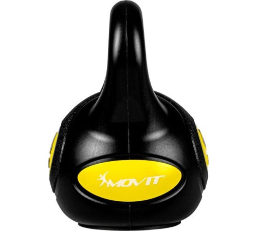Гиря Movit Kettlebell Dumbbell 4 кг, чорно-жовта Гиря Movit Kettlebell Dumbbell 4 кг, чорно-жовта