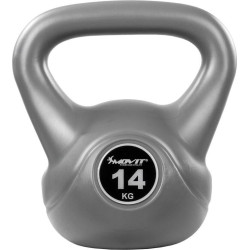 Гиря Movit Kettlebell Dumbbell 14 кг, сіра