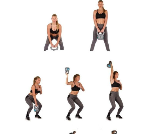 Гиря Movit Kettlebell Dumbbell 14 кг, сіра Гиря Movit Kettlebell Dumbbell 14 кг, сіра