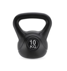 Гиря вінілова Gymtek 10 кг чорна