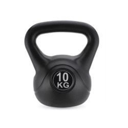 Гиря вінілова Gymtek 10 кг чорна