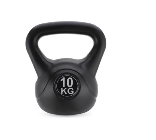Гиря вінілова Gymtek 10 кг чорна