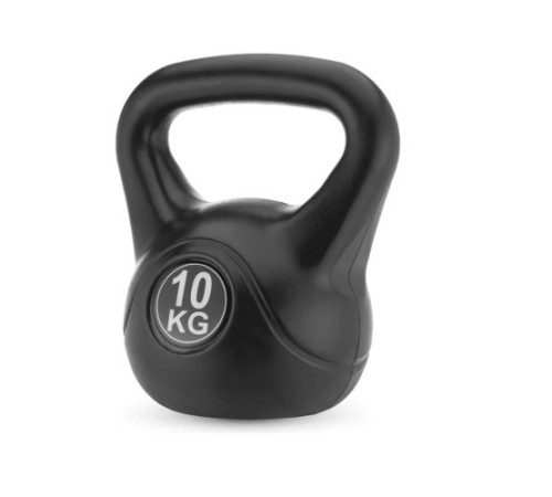 Гиря вінілова Gymtek 10 кг чорна