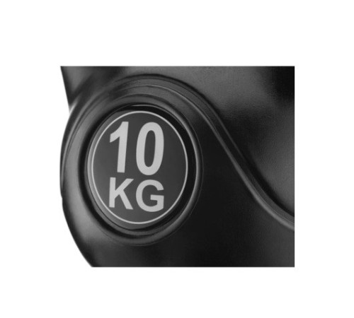 Гиря вінілова Gymtek 10 кг чорна
