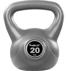 Гиря Movit Kettlebell Dumbbell 20 кг, сіра
