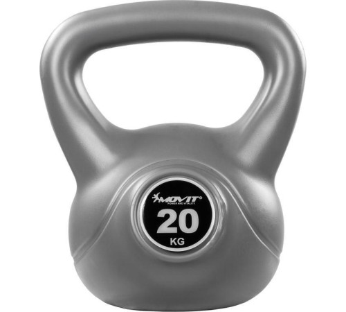 Гиря Movit Kettlebell Dumbbell 20 кг, сіра Гиря Movit Kettlebell Dumbbell 20 кг, сіра