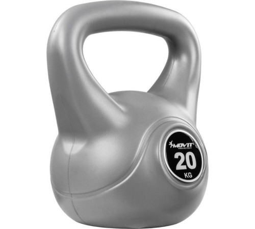 Гиря Movit Kettlebell Dumbbell 20 кг, сіра Гиря Movit Kettlebell Dumbbell 20 кг, сіра