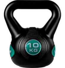 Гиря Movit Kettlebell 10 кг, чорно-зелена