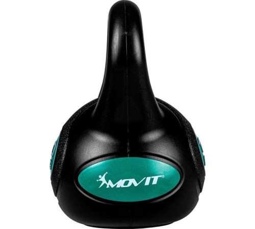 Гиря Movit Kettlebell 10 кг, чорно-зелена Гиря Movit Kettlebell 10 кг, чорно-зелена