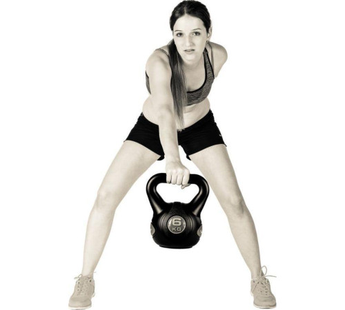 Гиря Movit Kettlebell 10 кг, чорно-зелена Гиря Movit Kettlebell 10 кг, чорно-зелена