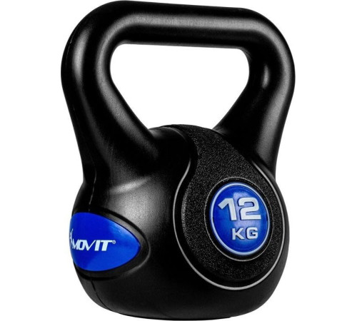 Гиря Movit Kettlebell 12 кг, чорно-синя Гиря Movit Kettlebell 12 кг, чорно-синя