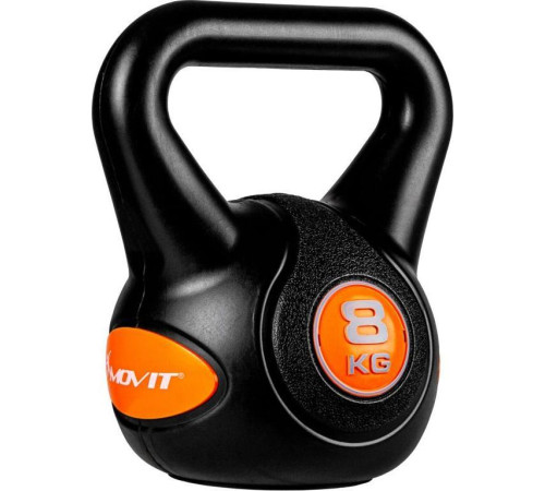 Гиря Movit Kettlebell Dumbbell 8 кг, чорно-помаранчева Гиря Movit Kettlebell Dumbbell 8 кг, чорно-помаранчева