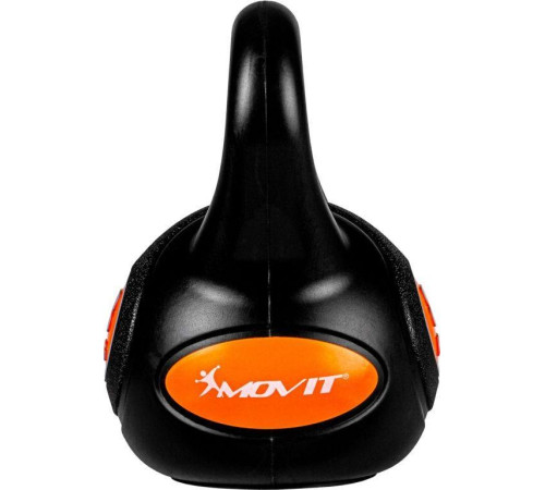 Гиря Movit Kettlebell Dumbbell 8 кг, чорно-помаранчева Гиря Movit Kettlebell Dumbbell 8 кг, чорно-помаранчева