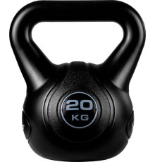 Гиря Movit Kettlebell 20 кг, чорна