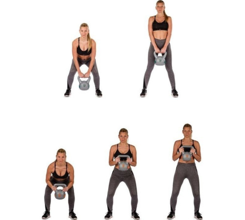 Гиря Movit Kettlebell 20 кг, чорна Гиря Movit Kettlebell 20 кг, чорна