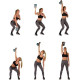 Гиря Movit Kettlebell 20 кг, чорна