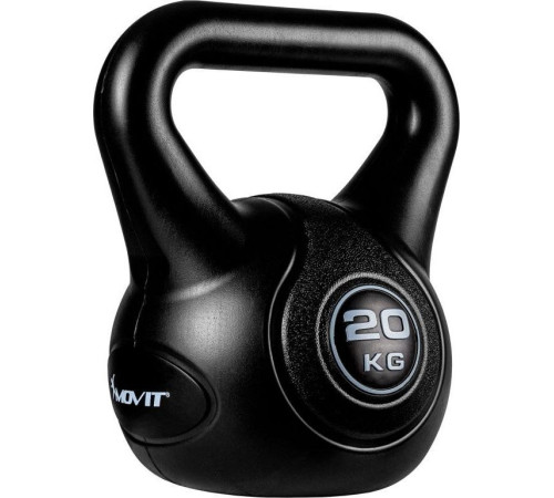 Гиря Movit Kettlebell 20 кг, чорна Гиря Movit Kettlebell 20 кг, чорна