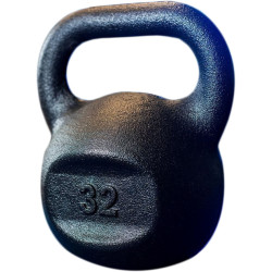 Гиря чавунна RN-SPORT на 32 кг, чорна