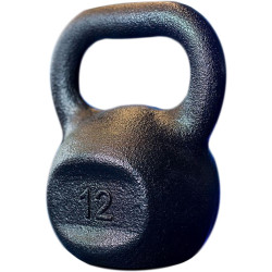 Гиря чавунна RN-SPORT 12 кг, чорна