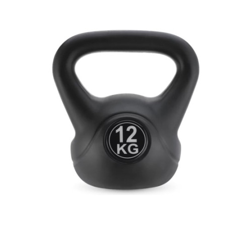Гиря вінілова Gymtek 12 кг чорна Гиря вінілова Gymtek 12 кг чорна