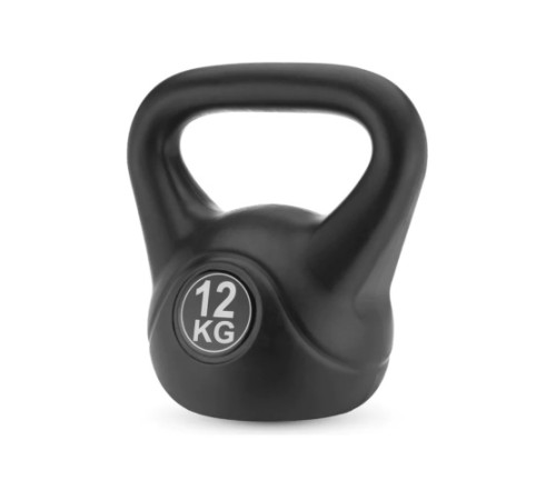 Гиря вінілова Gymtek 12 кг чорна Гиря вінілова Gymtek 12 кг чорна