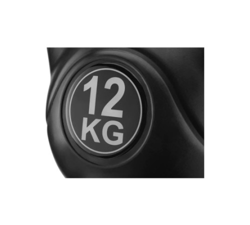Гиря вінілова Gymtek 12 кг чорна Гиря вінілова Gymtek 12 кг чорна