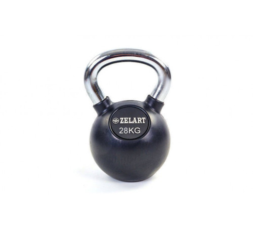 Гиря прогумована Zelart ТА-5162-28 28 кг Гиря прогумована Zelart ТА-5162-28 28 кг