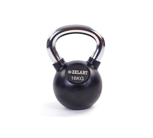 Гиря прогумована Zelart ТА-5162-16 16 кг Гиря прогумована Zelart ТА-5162-16 16 кг