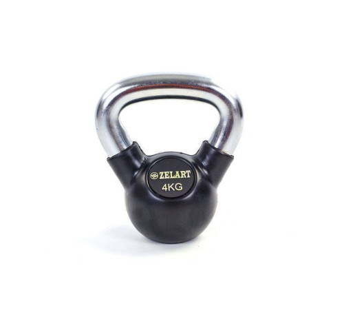 Гиря прогумована Zelart ТА-5162-4 4 кг Гиря прогумована Zelart ТА-5162-4 4 кг