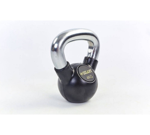 Гиря прогумована Zelart ТА-5162-4 4 кг Гиря прогумована Zelart ТА-5162-4 4 кг