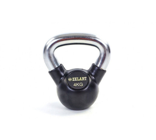 Гиря прогумована Zelart ТА-5162-4 4 кг Гиря прогумована Zelart ТА-5162-4 4 кг