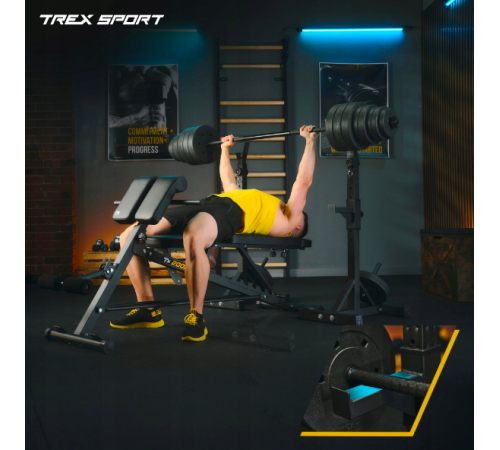 Стійки під штангу Trex Sport TX-090S регульовані Стійки під штангу Trex Sport TX-090S регульовані